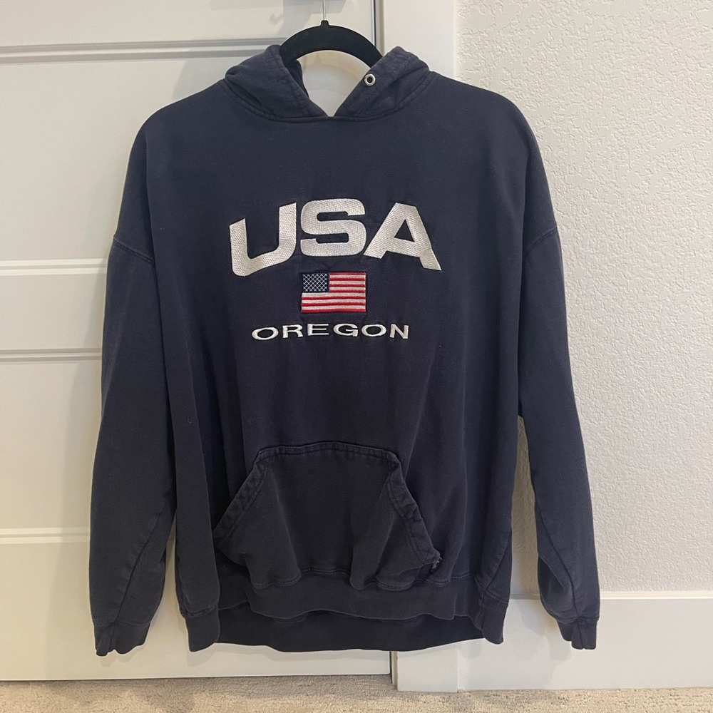 Dark blue USA Oregon Hoodie